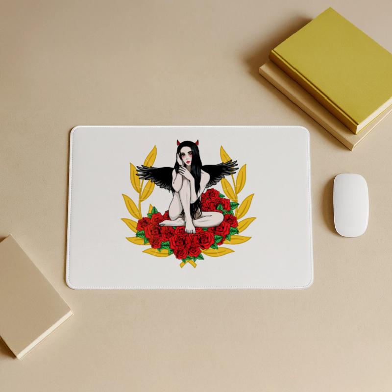 Devilish Devil Woman Satan's Roast Devil Large Gaming Mouse Mat