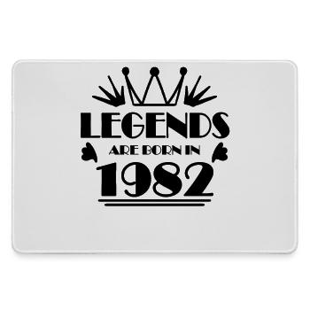 1982 - Born 1982 - Large Gaming Mouse Mat - grey - Front