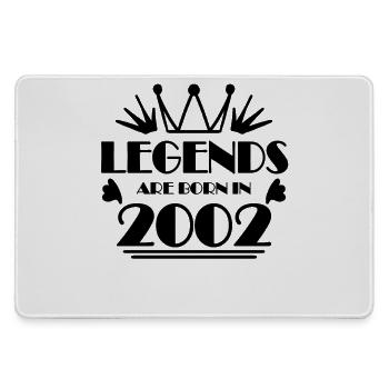 2002 - Jahrgang 2002 - Mousepad groß für Gamer - Grau - Vorne