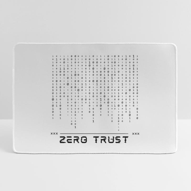 Zero Trust Binary Code Large Gaming Mouse Mat