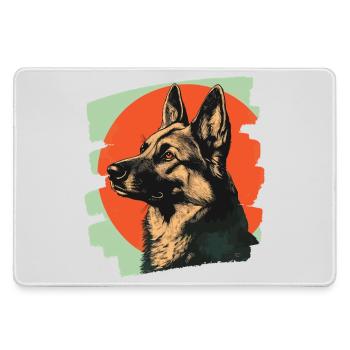 Chien de berger - Grand tapis de souris gamer - bruyère - Devant