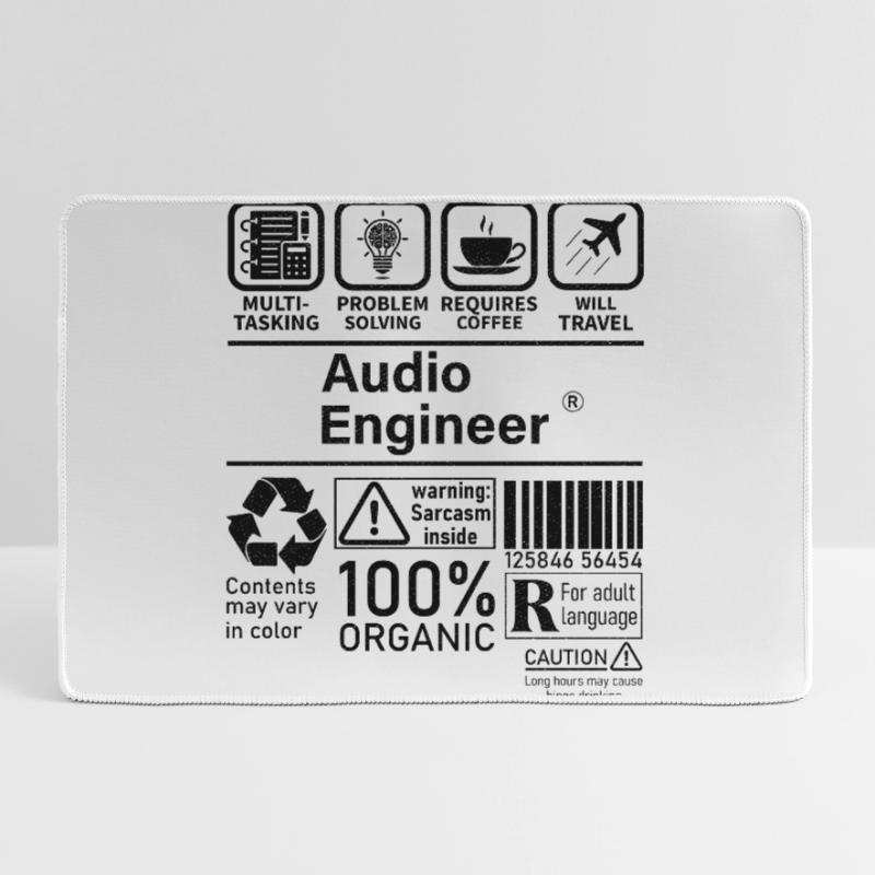 Audio Engineer multi tasking problem solving Large Gaming Mouse Mat