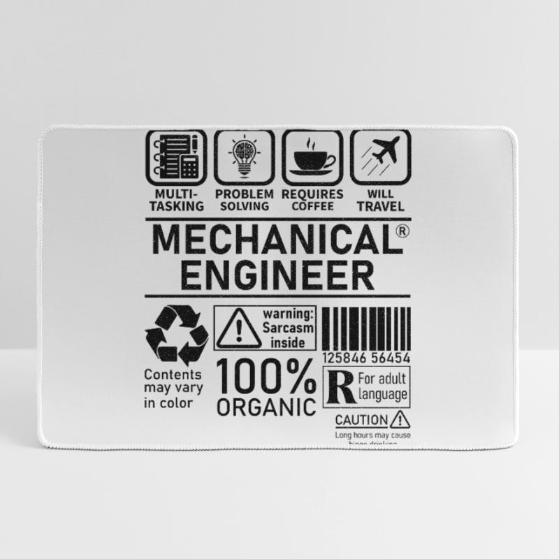 Mechanical Engineer multi tasking problem solving Mousepad groß für Gamer