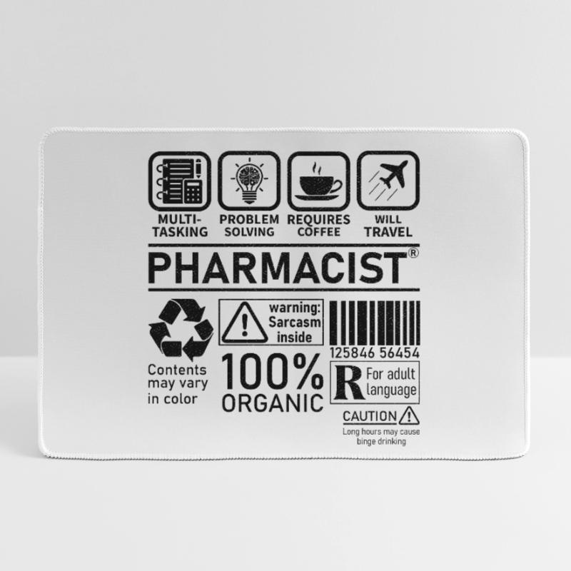 Pharmacist multi tasking problem solving Mousepad groß für Gamer