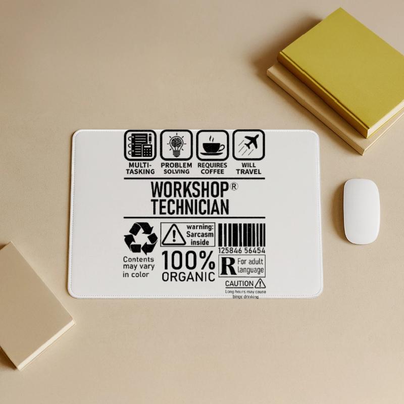 Workshop Technician multi tasking problem solving Mousepad groß für Gamer