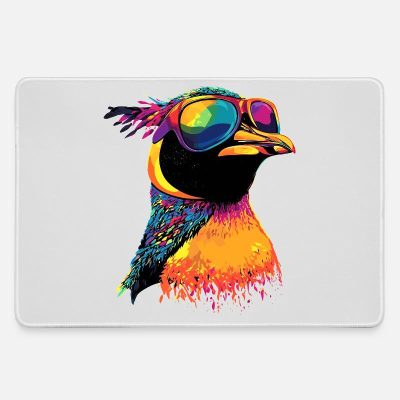 Pingvin Kejser Pingvin Lille Pingvin Søde Pingviner - Gaming musemåtte - grå