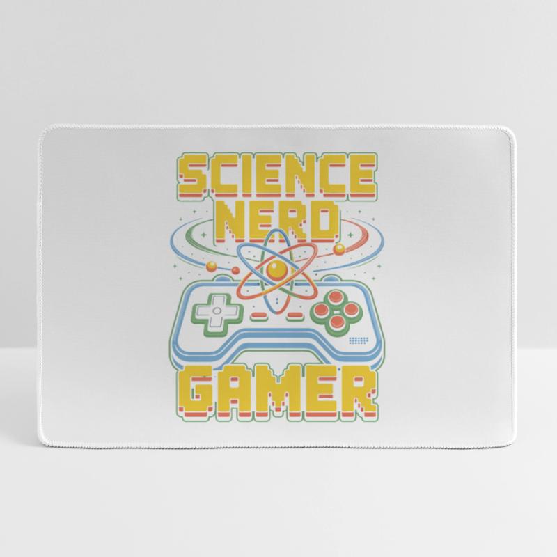 Science Nerd Gamer Atom Controller Wissenschaft Mousepad groß für Gamer