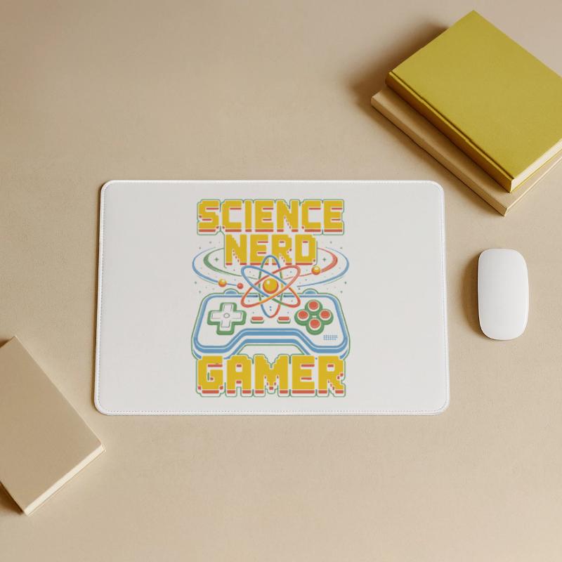 Science Nerd Gamer Atom Controller Wissenschaft Mousepad groß für Gamer