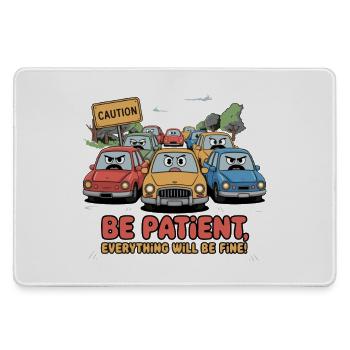 Patience sur la route - Grand tapis de souris gamer - bruyère - Devant