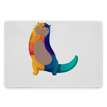 Seeotter Cartoon - Mousepad groß für Gamer - Grau - Vorne