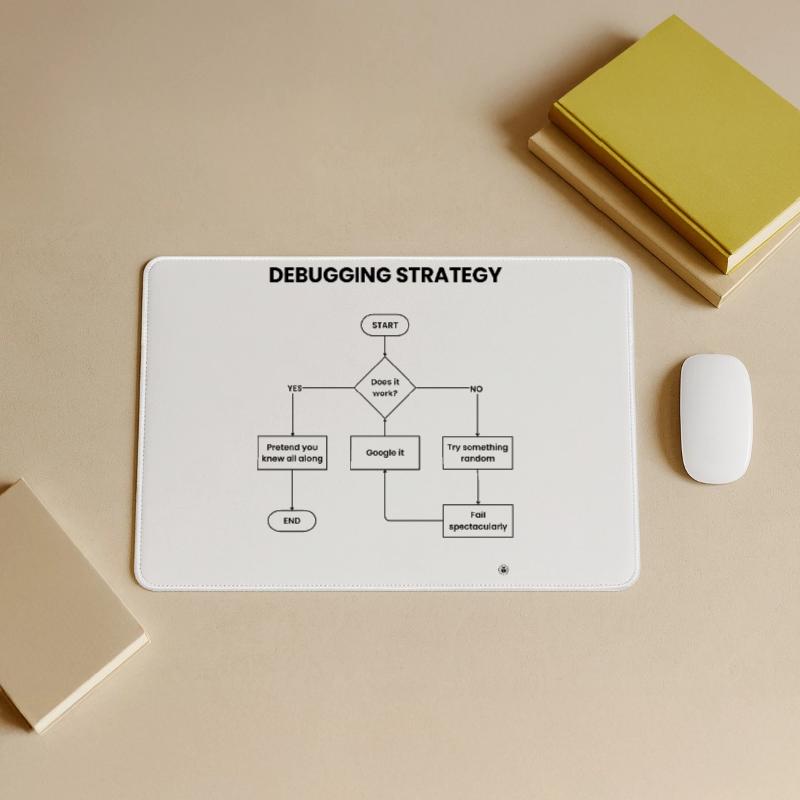 Debugging Strategy Flowchart - Does It Work Gift Large Gaming Mouse Mat
