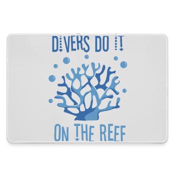 Diving Diver Snorkeling Recreational Diver - Large Gaming Mouse Mat - grey - Front