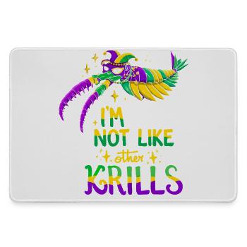 Mardi Gras Crab - Large Gaming Mouse Mat - grey - Front