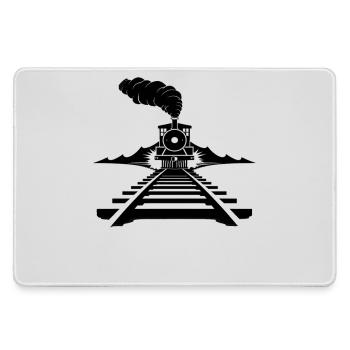 Railway Sketch - Large Gaming Mouse Mat - grey - Front