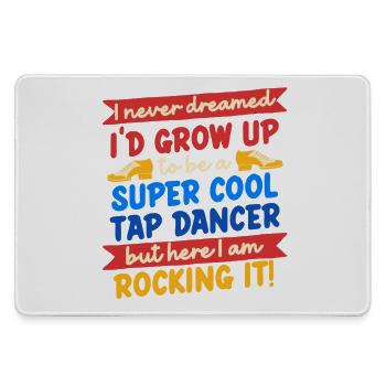 Stepptanz Stepptänzer Stepptänzerin Stepper - Mousepad groß für Gamer - Grau - Vorne