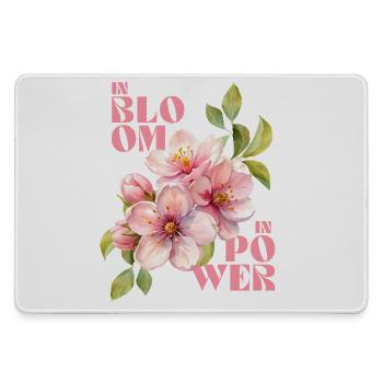 IN BLOOM - IN POWER - Large Gaming Mouse Mat - grey - Front