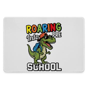 Brüllen in den Vorschul-Dinosaurier zurück zur Schule - Mousepad groß für Gamer - Grau - Vorne