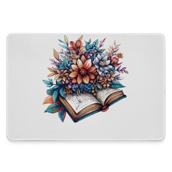 Récolte de fleurs tirée du livre - Grand tapis de souris gamer - bruyère - Devant