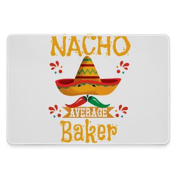 Nacho Durchschnittlicher Bäcker - Mousepad groß für Gamer - Grau - Vorne