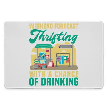 Thrift Shopper Weekend Forecast Thrift Store - Mousepad groß für Gamer - Grau - Vorne