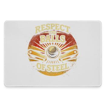 Joueur de flipper, Respecte les Boules d’Acier - Grand tapis de souris gamer - bruyère - Devant