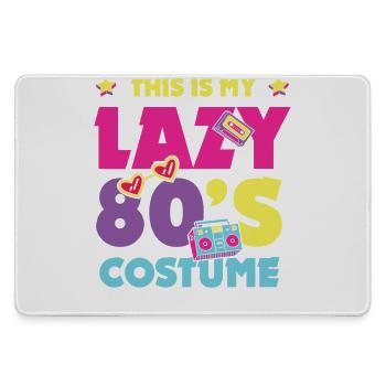 Das ist mein Lazy-80er-80er-Jahre-Kostüm - Mousepad groß für Gamer - Grau - Vorne