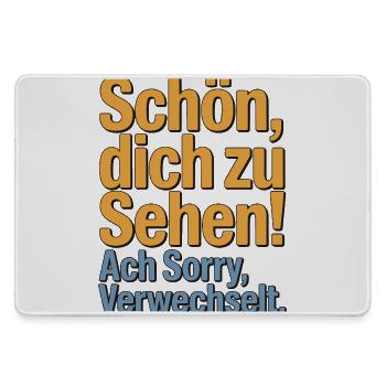 Schön, Dich zu sehen - Sorry, verwechselt. - Mousepad groß für Gamer - Grau - Vorne