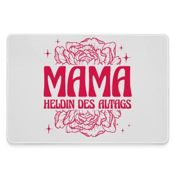 Maman héroïne du design floral rétro quotidien - Grand tapis de souris gamer - bruyère - Devant