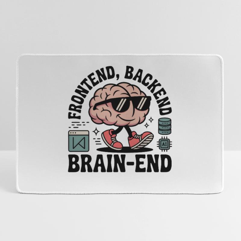 Frontend, Backend, Brain-End | Developer Large Gaming Mouse Mat
