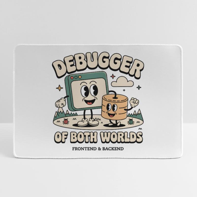 Debugger beider Welten | Debugging Dev Mousepad groß für Gamer