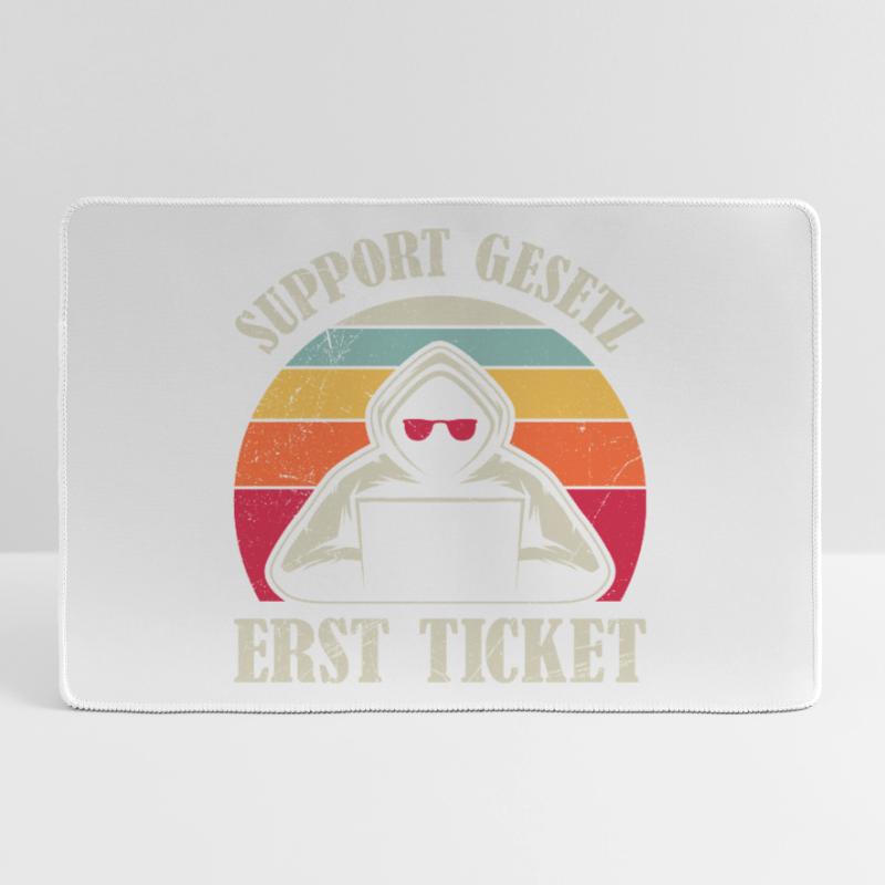 Computer Science Coder SUPPORT GESETZ ERST TICKET Mousepad groß für Gamer