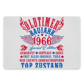 60th Birthday 60 Years Decoration 1965 Gift Funny - Large Gaming Mouse Mat - grey - Front