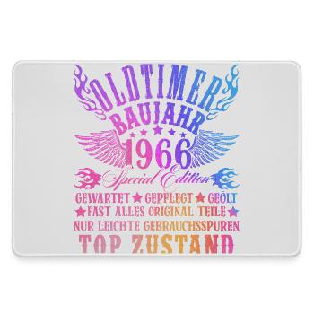 60th Birthday 60 Years Decoration 1965 Gift Funny - Large Gaming Mouse Mat - grey - Front
