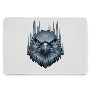 Eisiger Sturmadler Kopf - Mousepad groß für Gamer - Grau - Vorne