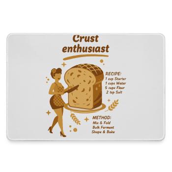 Sauerteig-Teig-Liebhaber Brotbacker - Mousepad groß für Gamer - Grau - Vorne