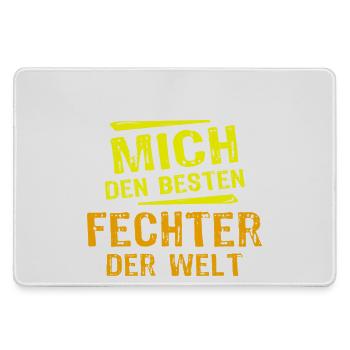 Fechter Geschenk - Mousepad groß für Gamer - Grau - Vorne