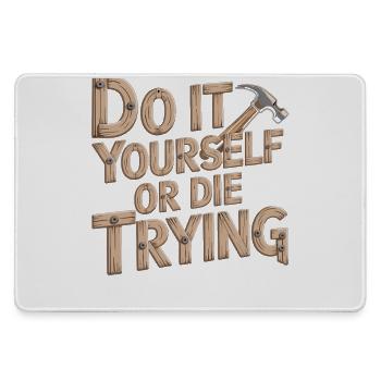 DIY Heimwerker T-Shirt - Large Gaming Mouse Mat - grey - Front
