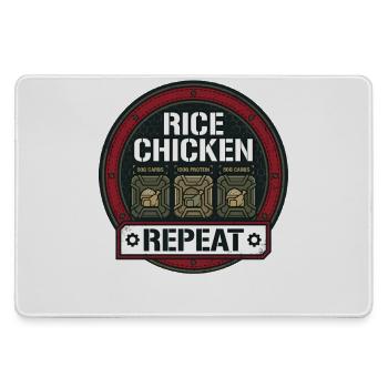 Pruning season with reduced calorie deficit - Large Gaming Mouse Mat - grey - Front