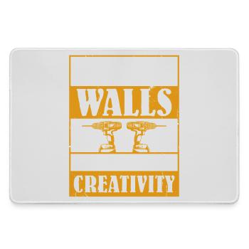 Drywall Drywall Builder Drywall Fitter - Large Gaming Mouse Mat - grey - Front