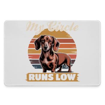 Funny Dog Breed Dachshund - Large Gaming Mouse Mat - grey - Front