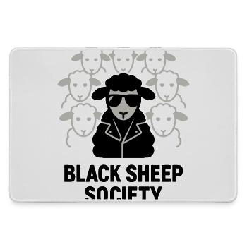Société du Mouton Noir Schwarze Schafgesellschaft - Mousepad groß für Gamer - Grau - Vorne