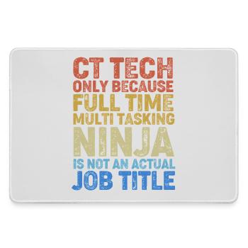 MRT Radiologe Röntgen Rad Tech Radiologie - Mousepad groß für Gamer - Grau - Vorne