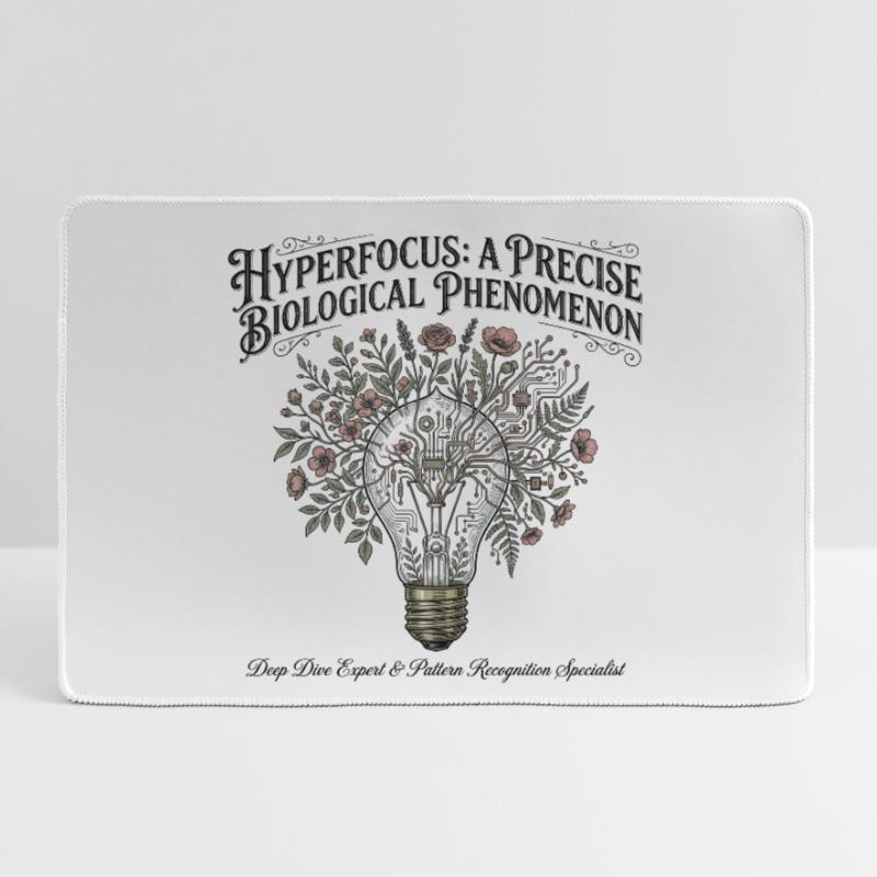 ADHD Hyperfocus - Pattern Recognition Specialist Large Gaming Mouse Mat
