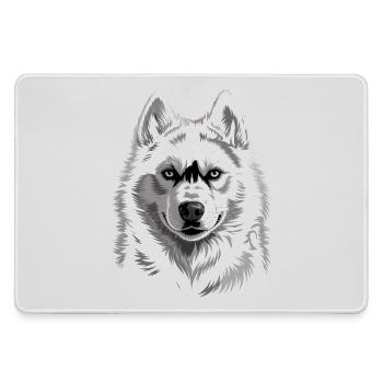 Husky - Mousepad groß für Gamer - Grau - Vorne