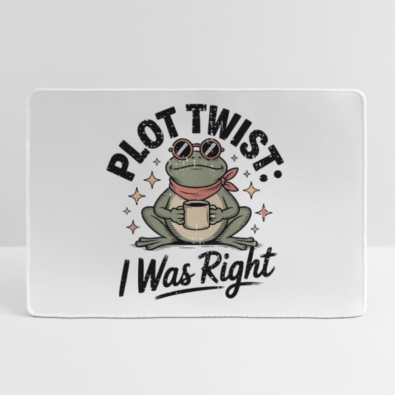 Plot Twist Frog : J’avais raison Grand tapis de souris gamer