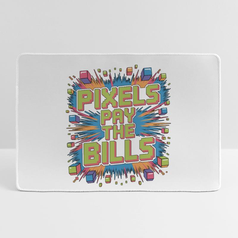 Game Developer Pixels Pay The Bills Web Developer Mousepad groß für Gamer