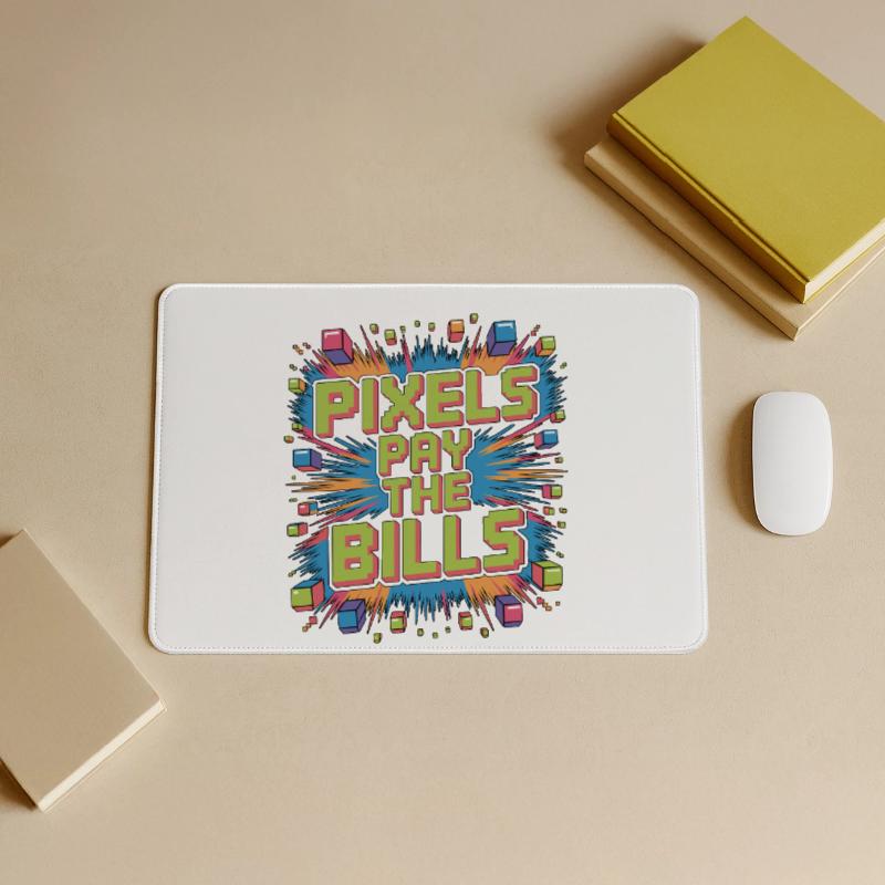 Game Developer Pixels Pay The Bills Web Developer Mousepad groß für Gamer