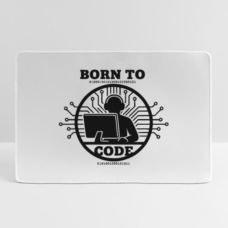 Coder Born to Code Programmer Large Gaming Mouse Mat