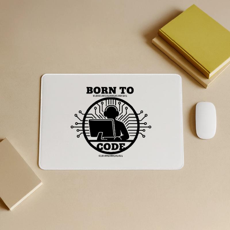Coder Born to Code Programmer Large Gaming Mouse Mat