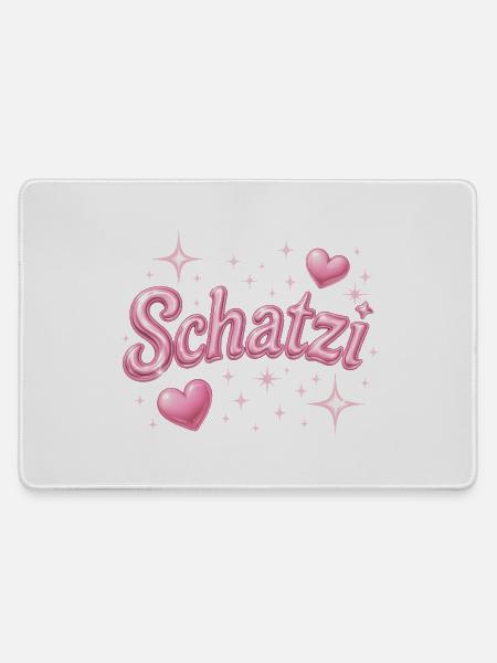 schatzi / Y2K Style - Mousepad groß für Gamer - Grau